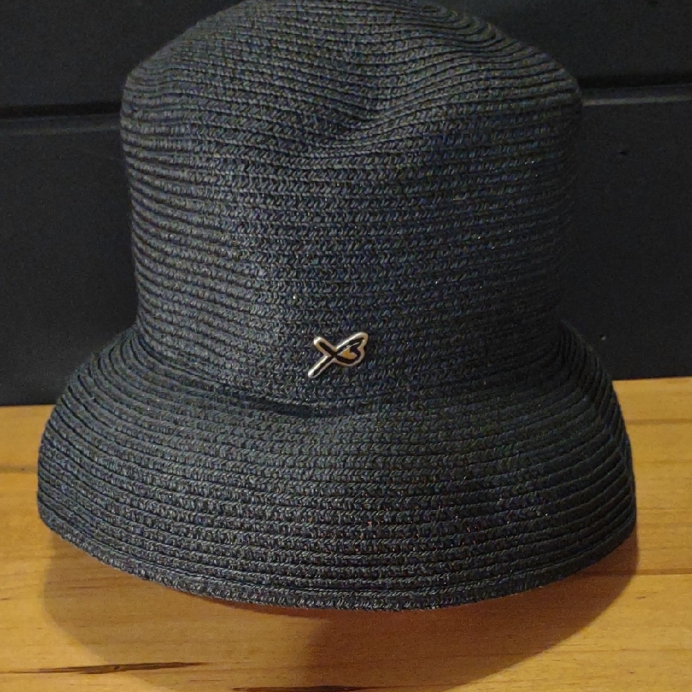 Betmar‎ Black Woven Beach Hat
